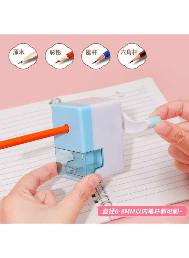 HELPS Color Pencil Sharpener Student Hand-cranked Automatic Pencil Sharpener Sketch Special High Color Value Labor-saving Pencil Sharpener - Image 3
