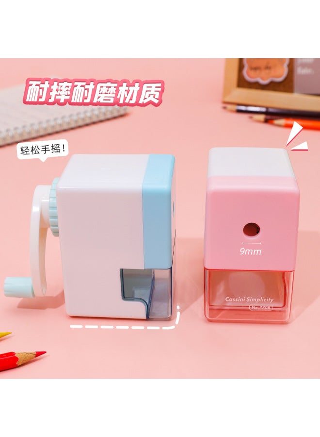 HELPS Color Pencil Sharpener Student Hand-cranked Automatic Pencil Sharpener Sketch Special High Color Value Labor-saving Pencil Sharpener - Image 2