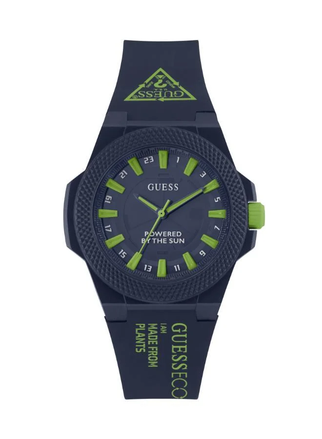 GUESS Matte Dial & Sustainable PU Strap Watch