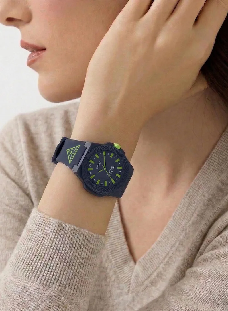 GUESS Matte Dial & Sustainable PU Strap Watch