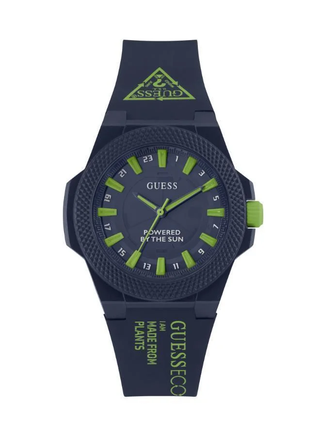 GUESS Matte Dial & Sustainable PU Strap Watch