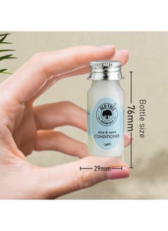 Old Tree Old Tree Neem & Aloevera Hair Conditioner Toiletries Kit 35ml - (Set of 50 Pcs) | Travel Size Conditioner Kit for Travelling, Hotel, Guest House | Hotel Amenities and Accessories for Dry & Fizzy Hair  - Image 5