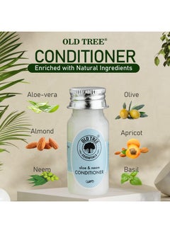 Old Tree Old Tree Neem & Aloevera Hair Conditioner Toiletries Kit 35ml - (Set of 50 Pcs) | Travel Size Conditioner Kit for Travelling, Hotel, Guest House | Hotel Amenities and Accessories for Dry & Fizzy Hair  - Image 4