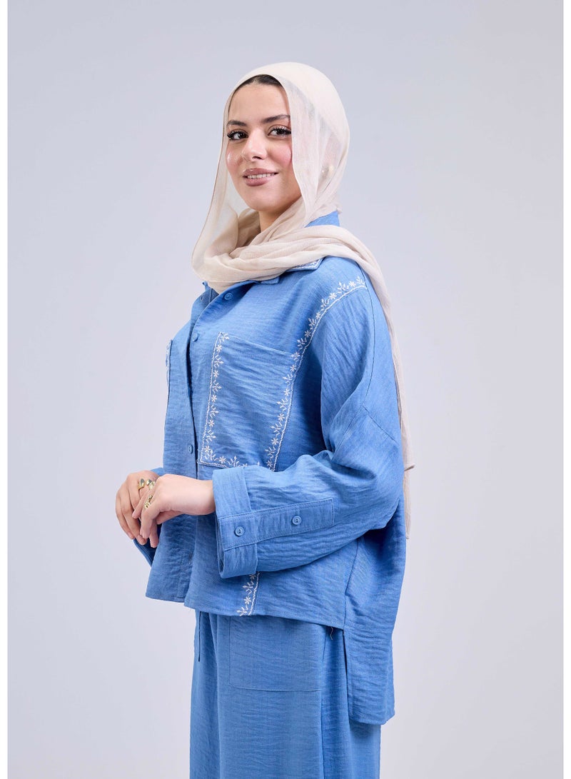 شيب ماستر سوت حريمي واسع بلمسة كاجوال مريحة  - Image 4