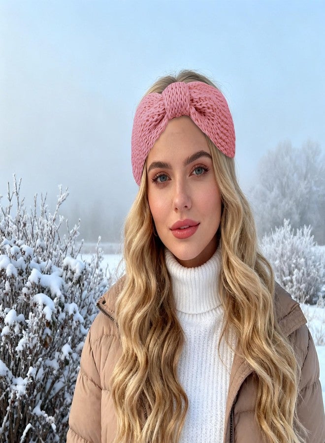 Amariver Knit Headband for Women 3Pcs Warmer Ears Headband Braided Winter Hairband Winter Accessories for Women - Image 5