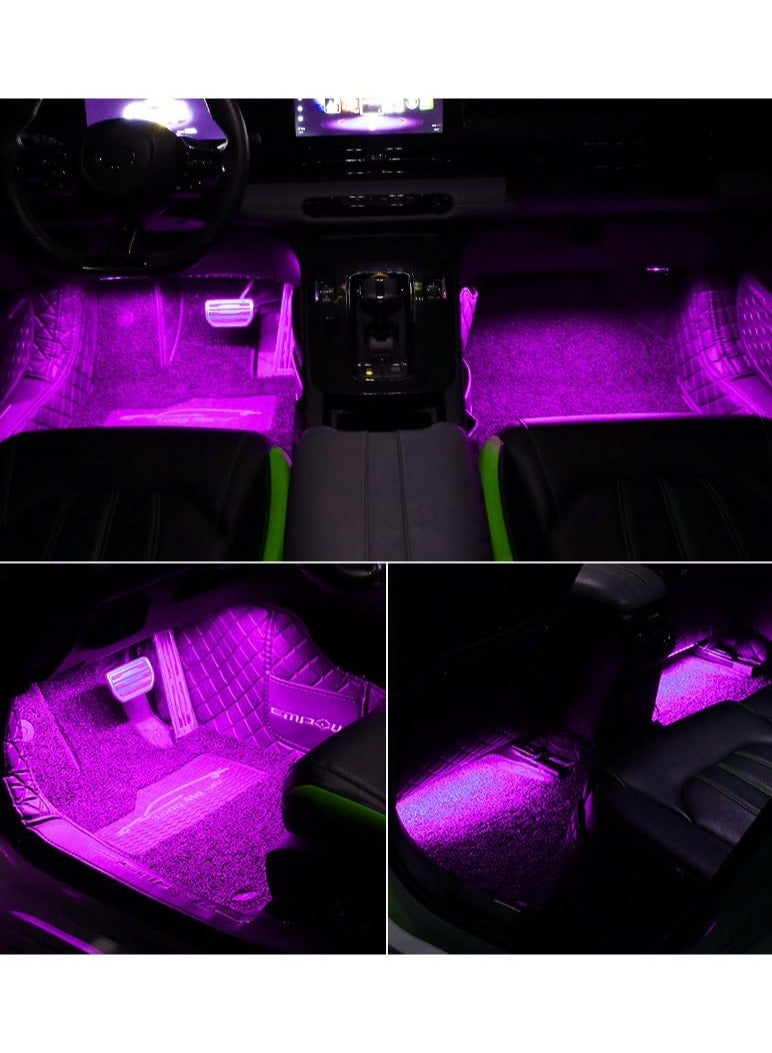 CMGTYYD Car Interior LED, Waterproof LED Strip for Car Interior, USB Powered Ambient Footwell Lights, Customizable Colors, Easy Installation, Universal for Cars, ATVs, RVs (Pink Purple 5V) - Image 3