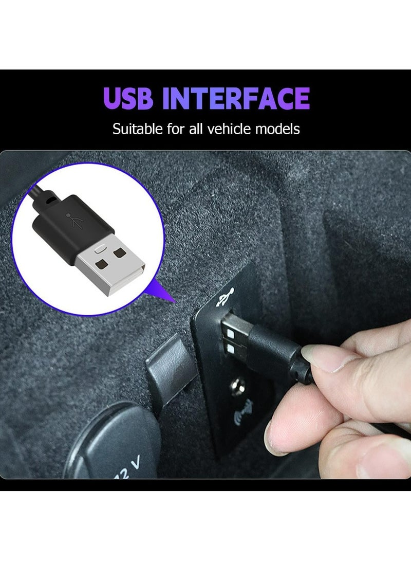 CMGTYYD Car Interior LED, Waterproof LED Strip for Car Interior, USB Powered Ambient Footwell Lights, Customizable Colors, Easy Installation, Universal for Cars, ATVs, RVs (Pink Purple 5V) - Image 5