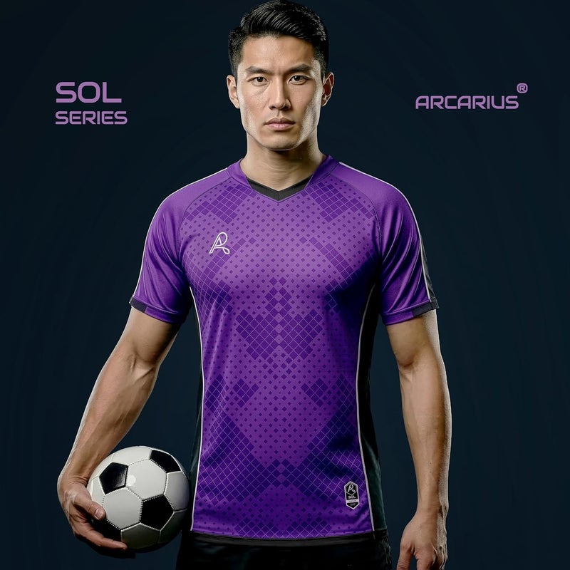 Arcarius Men's Invictus SOL Athletic Sports Jersey - Cooling, Breathable, Comfort - Image 3