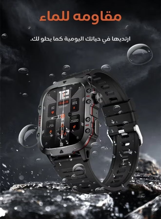 أولون ساعة ذكية للرجال مقاومة للماء مكالمات وإشعارات لاسلكية - Image 2
