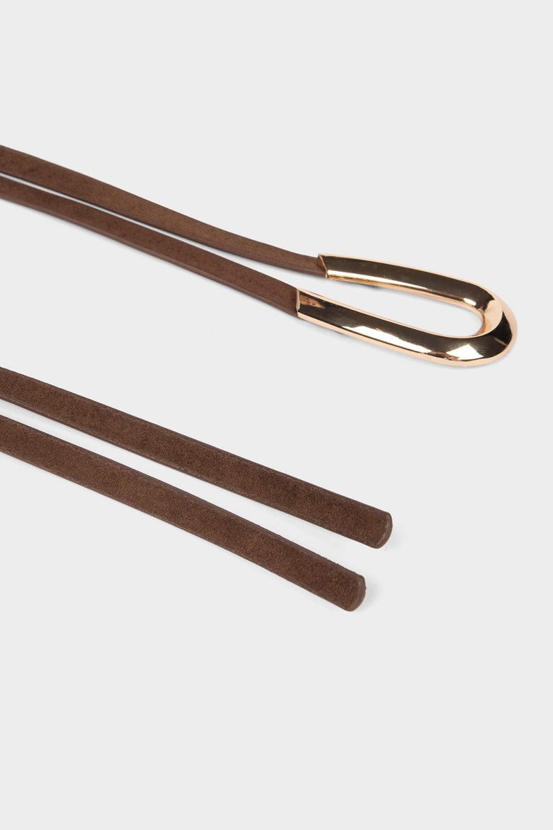 DeFacto Woman Rectangle Clasp Faux Leather Classic Belt - Image 3