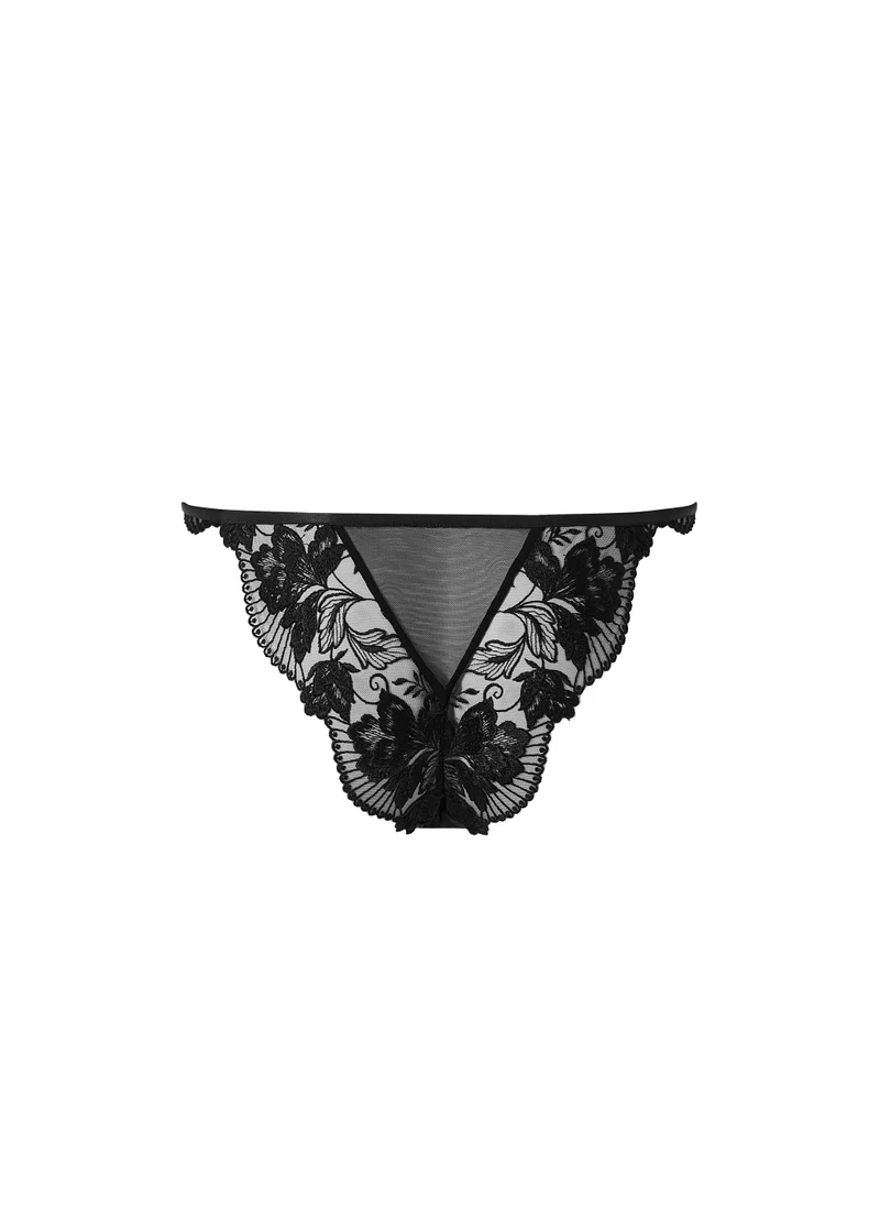 BLUEBELLA Mesh Detail High Leg Brief