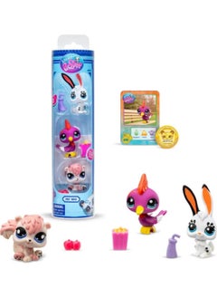 Littlest Pet Shop Minis 3-Piece Figure Set S2 - Rabbit - Woodpecker - Squirrel - 5 cm Minis  - Image 1