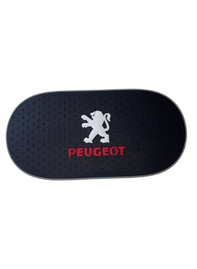 بادة تابلـوه PVC غير قابلة للانزلاق – تثبيت محكم للموبايل والمفاتيح والنظارات – مقاومة للحرارة وبدون أثر سهل التنظيف وإعادة الاستخدام-بشعار بيجو - Image 1