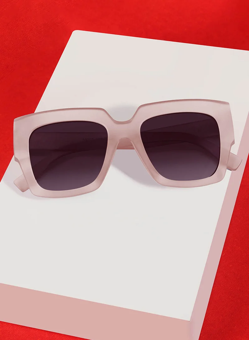 Woggles Blazeon Light Pink Square Kids Sunglasses