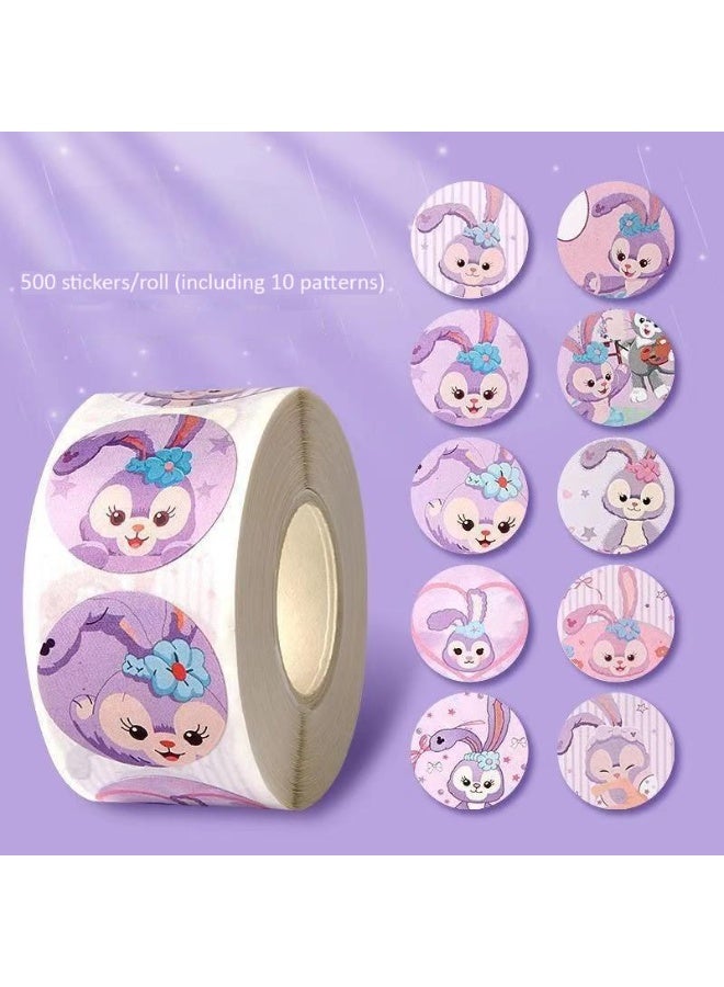 Hello Kitty 2000PCS Motivational Stickers for Kids, 4 Rolls 20 Designs Motivational Stickers, Waterproof Cute Cartoon Vinyl Stickers, ,Children's Gifts, Envelope Stickers, Sticker Gifts, Anime Sealing Stickers - Image 2
