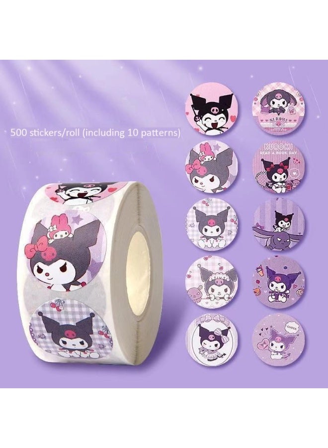 Hello Kitty 2000PCS Motivational Stickers for Kids, 4 Rolls 20 Designs Motivational Stickers, Waterproof Cute Cartoon Vinyl Stickers, ,Children's Gifts, Envelope Stickers, Sticker Gifts, Anime Sealing Stickers - Image 4