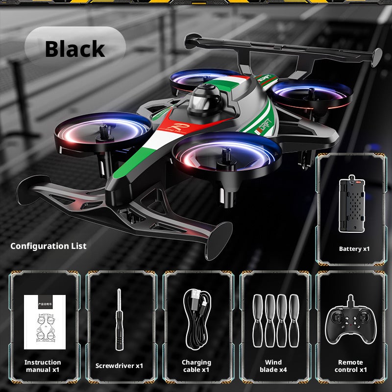 Remote Control Amphibious RC Quadcopter Car 2-in-1 Stunt Drone Toy - Image 4