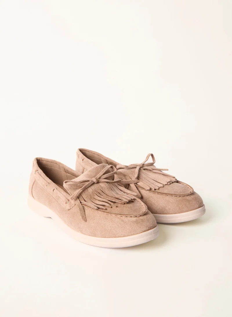 Blue Vanilla Tassel Detail Loafers