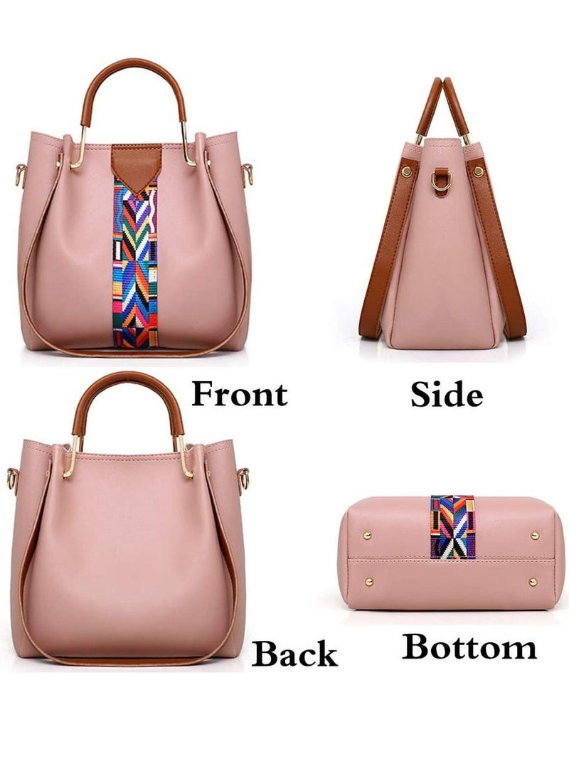 4-Piece Double Zipper Bags Multicolour