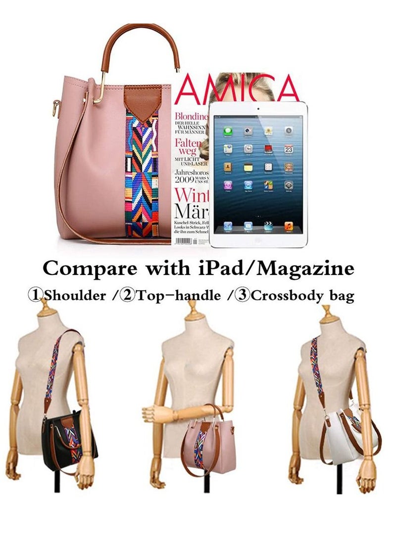 4-Piece Double Zipper Bags Multicolour