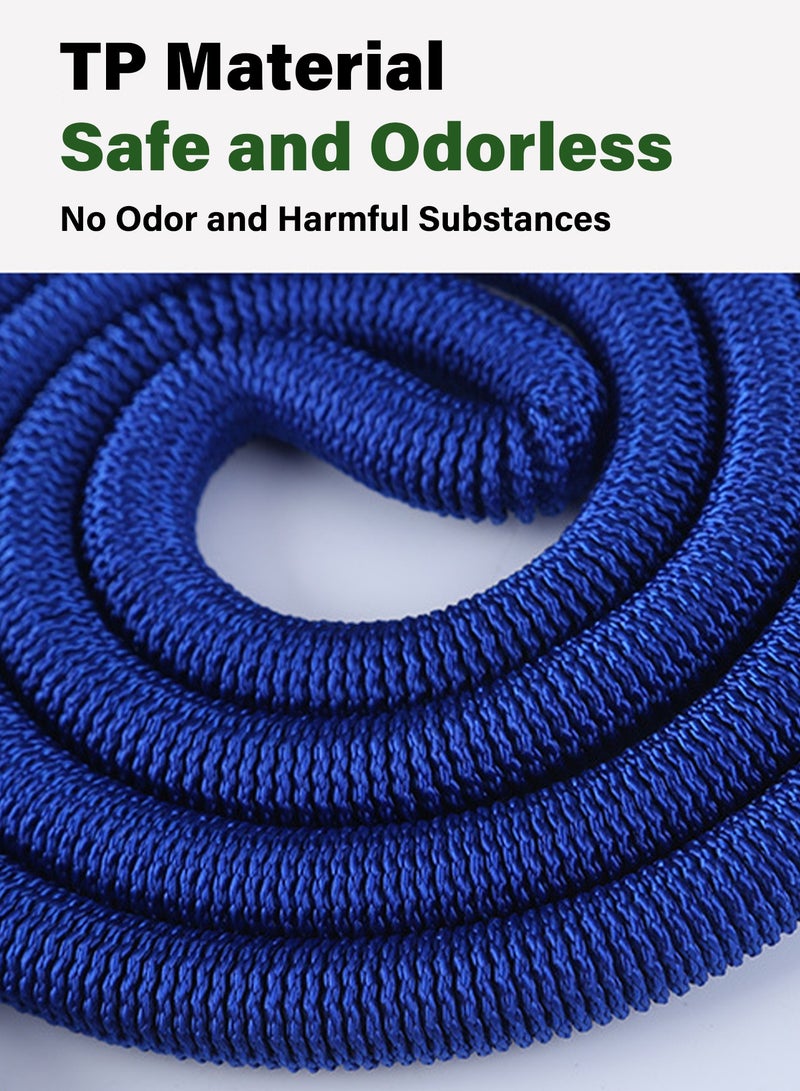 OSSO Flexible Telescopic Garden Hose Water Pipe Portable Patio Hose with Maximum Length 30M Sun Protection Wear-resistant Water Hose for Lawn Garden Yard Watering Pet Washing 10M - 30M - Image 3
