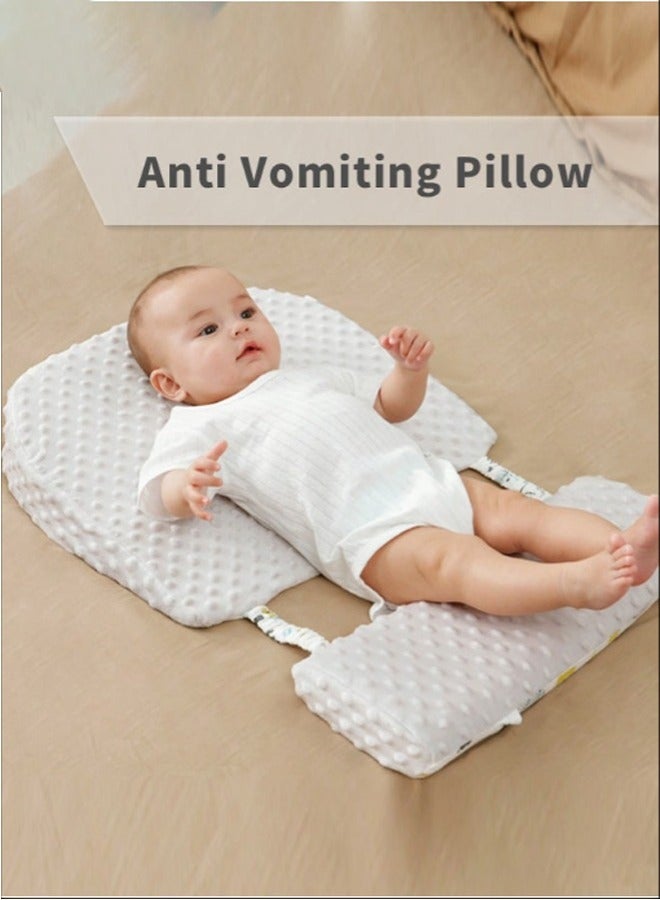 Baby Wedge Pillow,Crib Infant Anti-slip Nursing Pillows, Infant Sleeping Wedge Pillow Anti Vomit Milk Pillows 15-Degree Incline for Better Night's Sleep, Prevent Sliding - Image 3