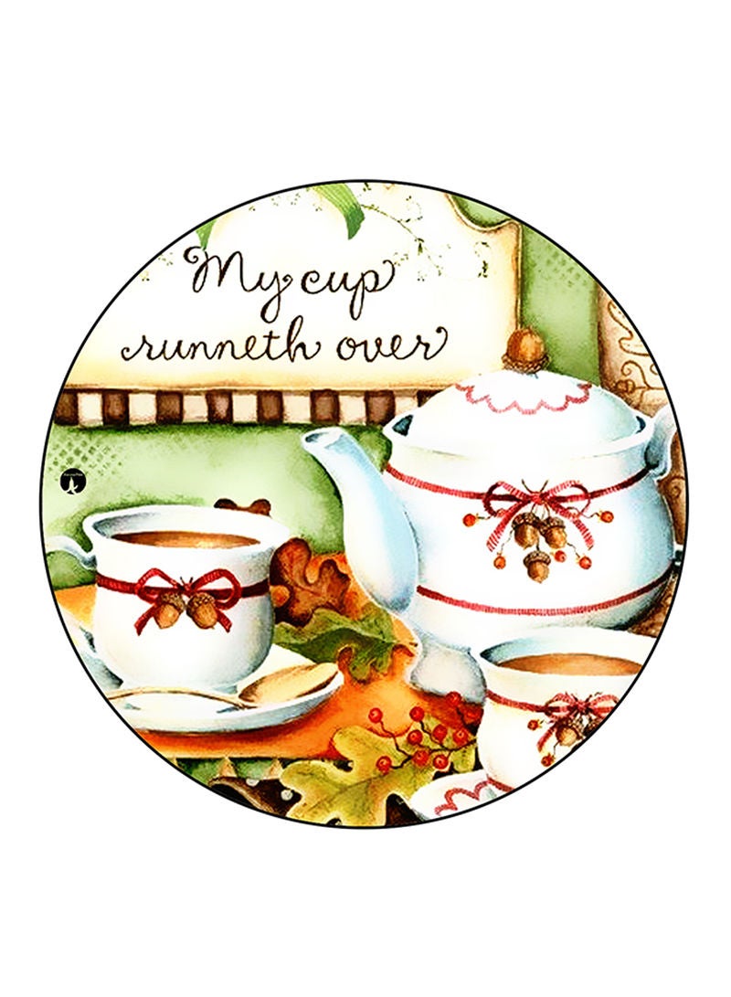 RKN Food Printed Fridge Magnet  Round  Multicolour - Image 2