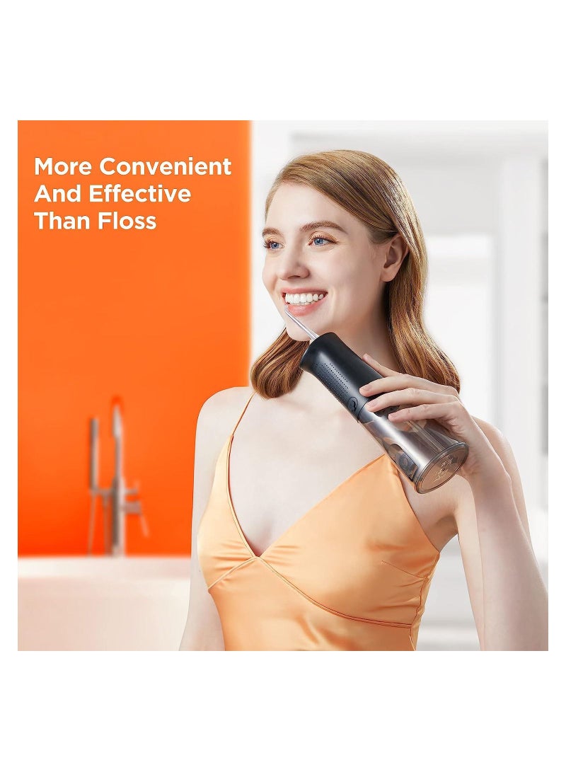 Bitvae Water Flosser Professional for Teeth, Portable IPX7 Waterproof 260ML Water Teeth Cleaner Picks, 3 Cleaning Modes 6 Jet Tips, USB Rechargeable Water Dental Picks for Cleaning - Image 3