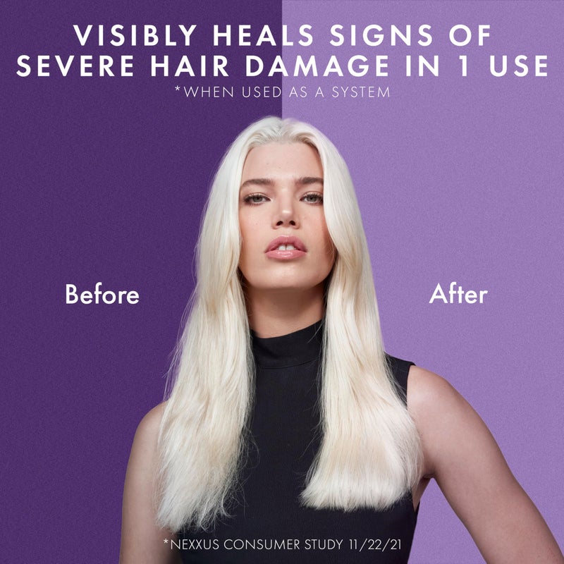 Nexxus Keraphix Shampoo With ProteinFusion for Damaged Hair Keratin Protein, Black Rice, Silicone-Free 33.8 oz - Image 5