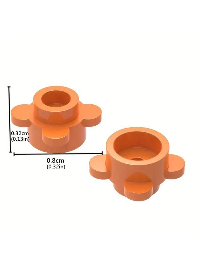 Green 40 Pcs Mini Building Blocks DIY Quatrefoil Flower Garden Scene  Gift - Image 3