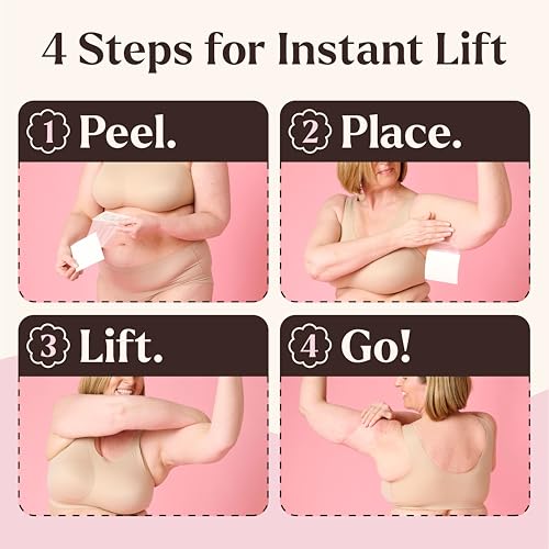 Instant Lifts Skinnies Arm Tape - Patented & Made in USA - Arm Lift Tape for Flabby Arms - Invisible & Sweatproof - 5 Pairs - Image 4