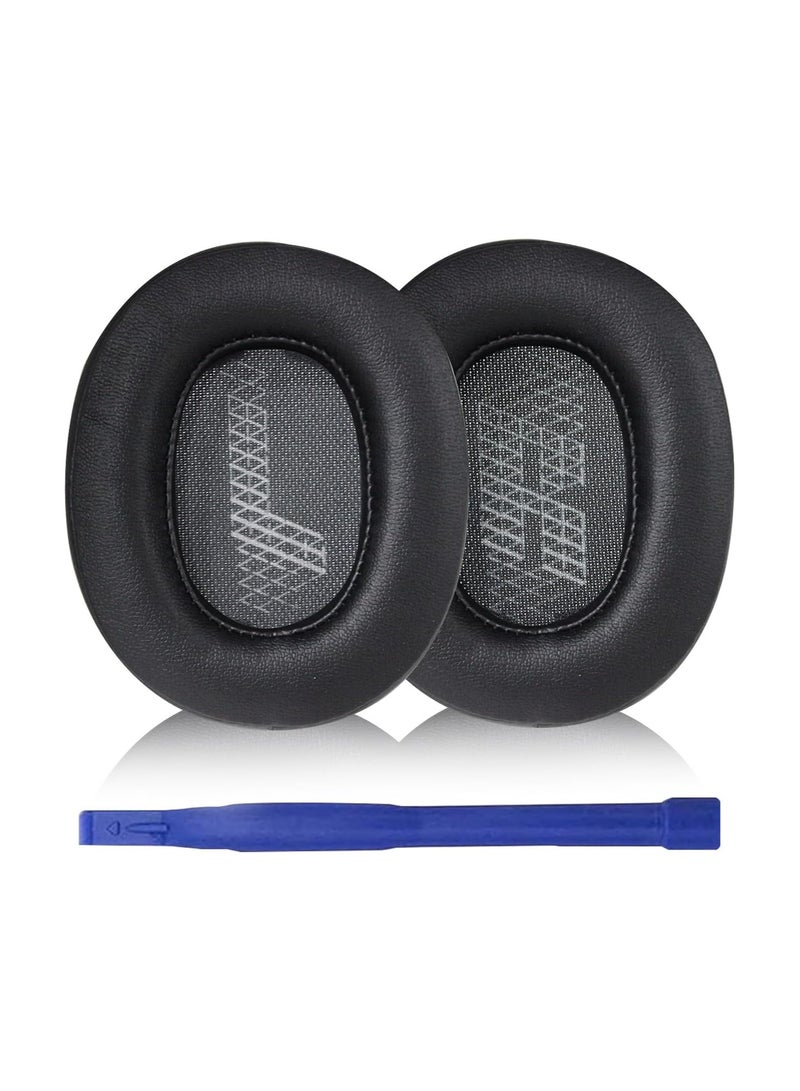 عام وسادات أذن بديلة متوافقة مع سماعات JBL Live 500BT/Live 500 BT اللاسلكية - وسادات أذن من الجلد البروتيني الناعم، رغوة عازلة للضوضاء