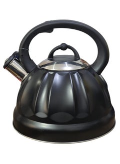 Happy Home 3L Stainless Steel Kettle with Whistle - Black  - Image 1