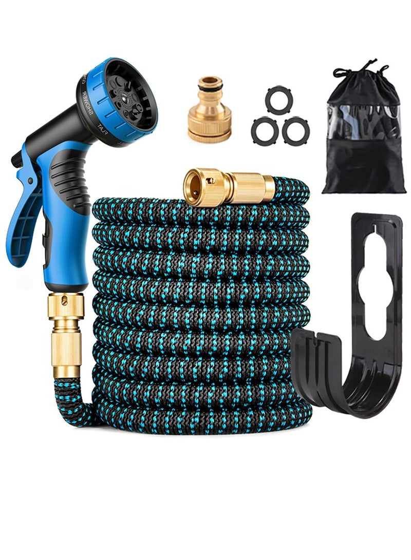 ULHYC Garden Hose, 100 FT Expandable Water Hose, Green Garden Hose With Multi Pattern Sprayer | Water Hose For All Gardening and Outdoor Needs | Premium Quality Green Garden Hose(100FT/30M) - Image 1