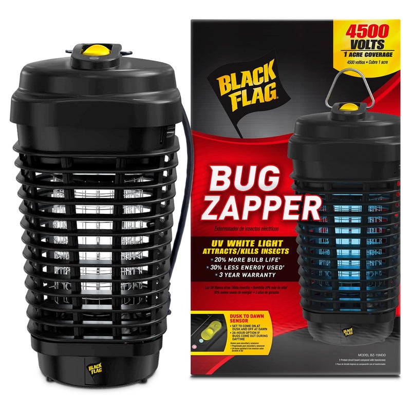 Black Flag BZ-15 Bug Mosquito Zapper Outdoor Zapper 4500 Volts UV White Light - Image 1