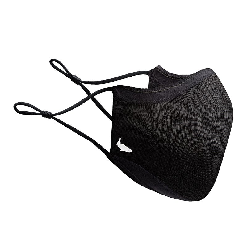 INHERENT Premium Travelers Face Mask with AntiOdor SILVERbac Reusable Adjustable Comfortable Black Medium