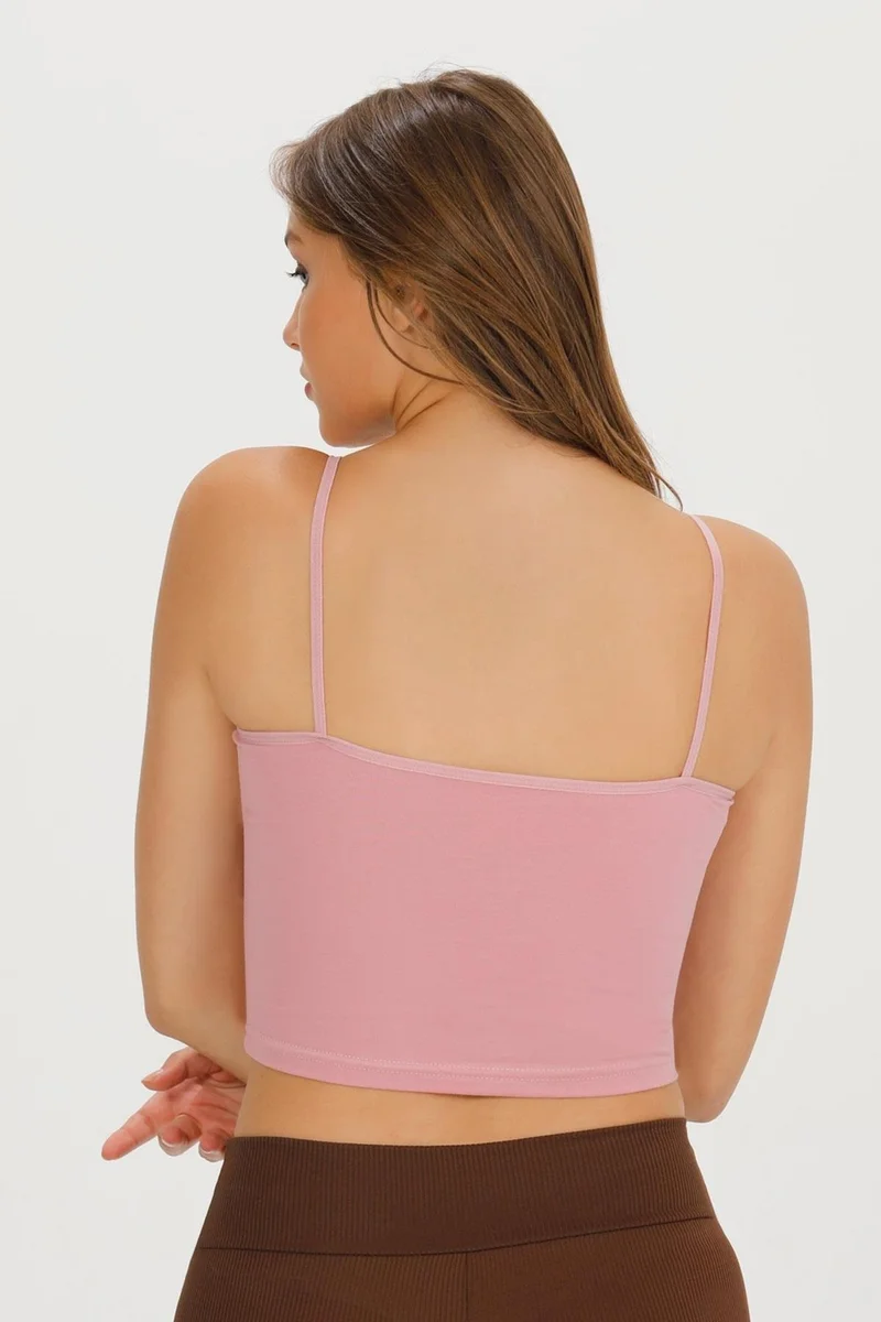 سينسو Women's Rope Strap Cotton Crop Bustier - BST1015