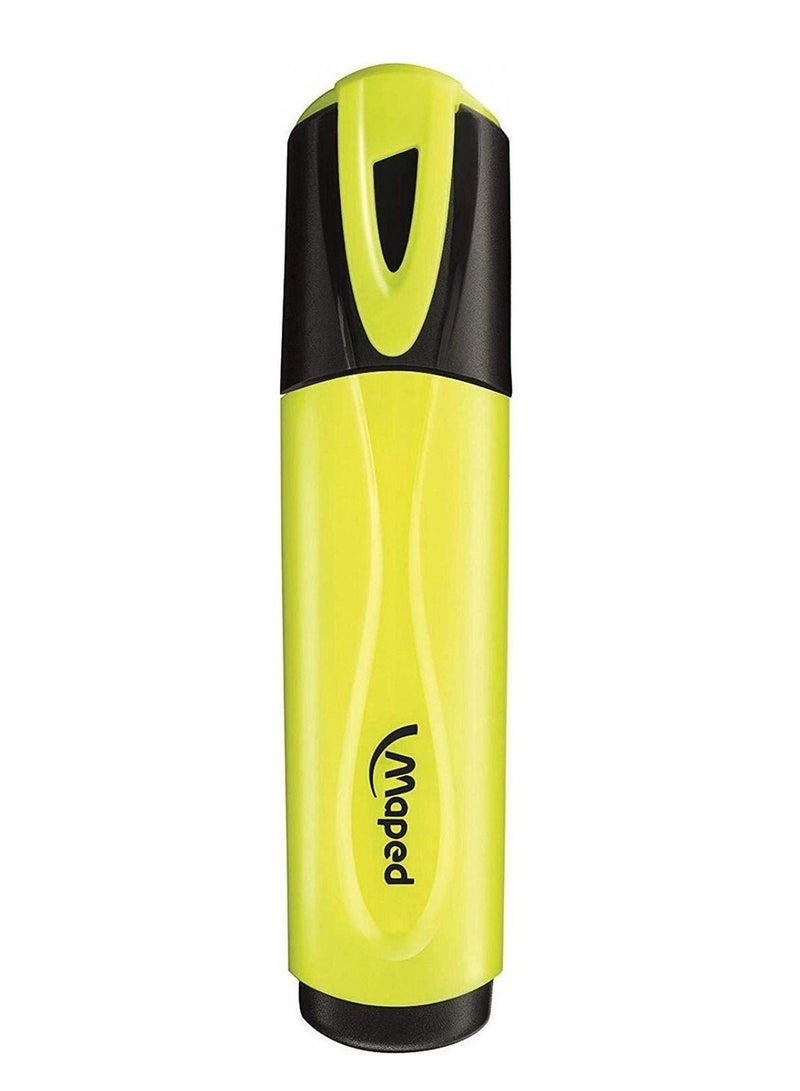Maped 4-Piece Highlighter Yellow Colour - Image 2