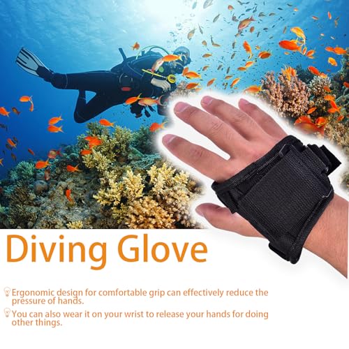 equlup Diving Light Holder, Nylon Light Glove Portable Flashlight Holder Universal Adjustable Wrist Strap Scuba Dive Accessories for Diving - Image 3