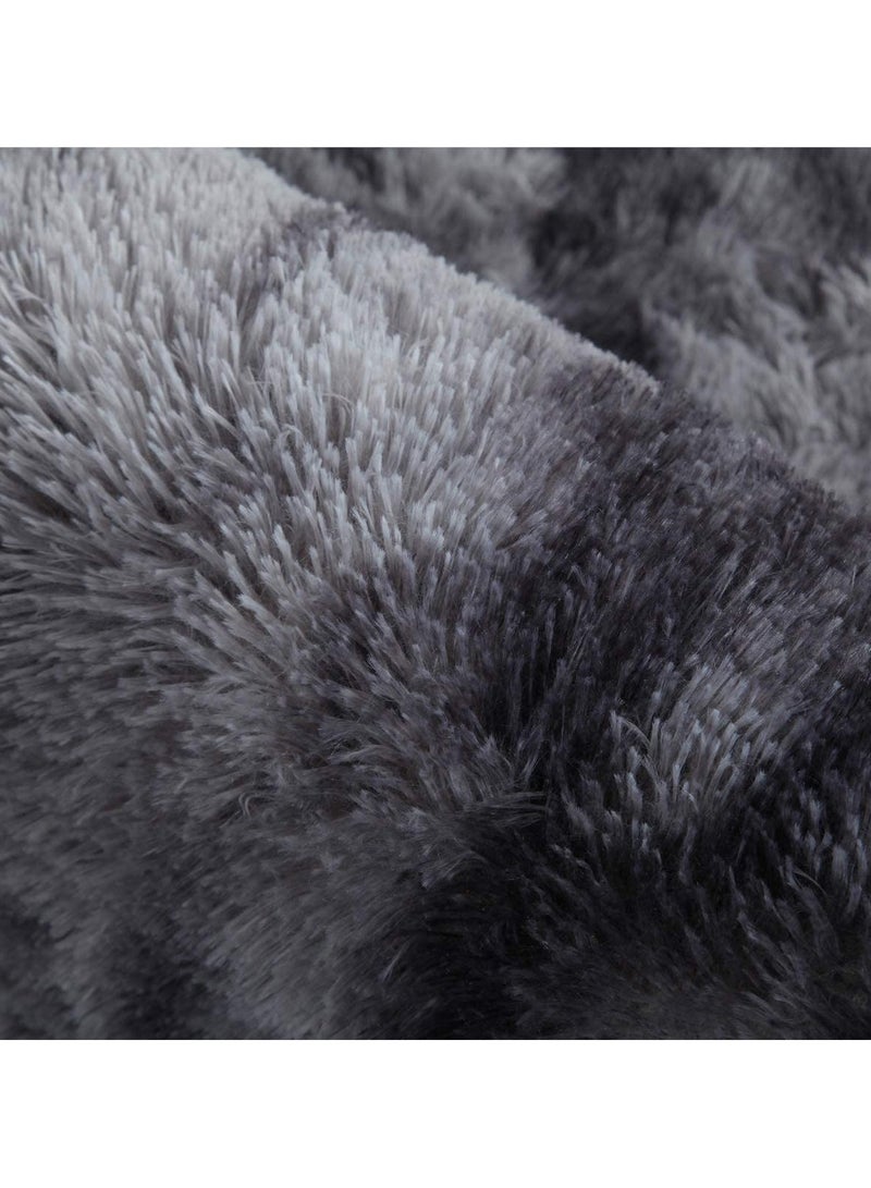 كي واي دي السجاد الناعمة والسجاد المنفوخ والسجاد الملون بتقنية الربط لغرفة المعيشة وغرفة النوم وغرفة الحضانة وديكور المنزل سجاد غير قابل للانزلاق قابل للغسل في الغسالة السجاد الديكوري 100x160 سم رمادي - Image 5