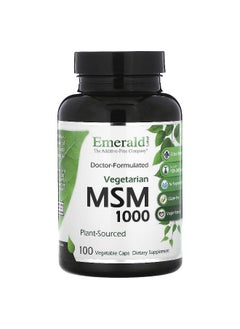 Emerald Laboratories Emerald Laboratories, MSM 1000, 1,000 mg, 100 Vegetable Caps  - Image 1