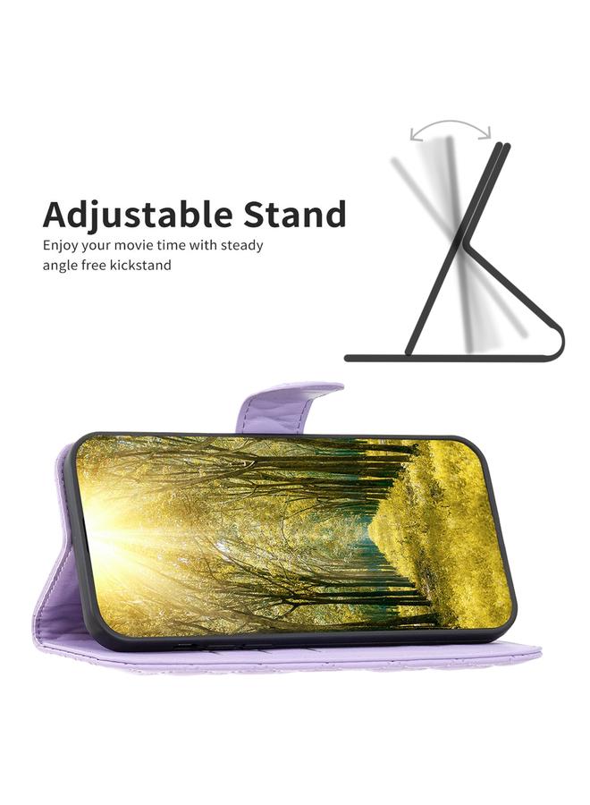 اس-توب جراب لهاتف Samsung Galaxy A51 4G مع محفظة جلدية بتصميم شبكي ماسي - Image 5