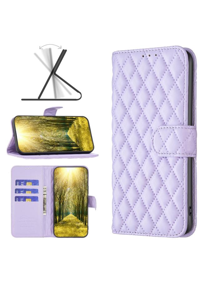 اس-توب جراب لهاتف Samsung Galaxy A51 4G مع محفظة جلدية بتصميم شبكي ماسي - Image 1