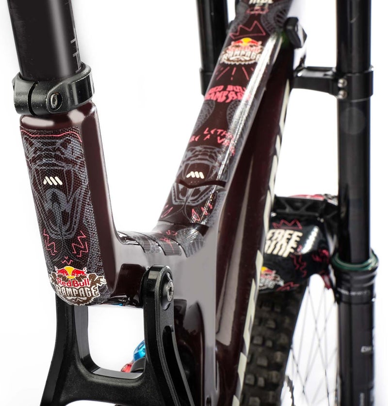 اول ماونتن ستايل حامي إطار لدراجات MTB من نوع All Mountain Style، موديل خاص، بتصميم Red Bull Rampage، مجموعة مكونة من 10 قطع، باللون الأبيض، مصنوع من مادة PVC عالية الجودة. - Image 5