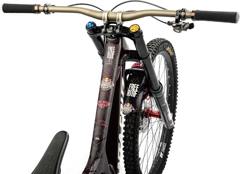 اول ماونتن ستايل حامي إطار لدراجات MTB من نوع All Mountain Style، موديل خاص، بتصميم Red Bull Rampage، مجموعة مكونة من 10 قطع، باللون الأبيض، مصنوع من مادة PVC عالية الجودة. - Image 3