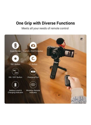 SmallRig SR-RG1 Extendable Remote Wireless Camera Shooting Grip, Vlog Tripod Selfie Stick for Sony ZV-E10, ZV-E1, ZV-1 II, RX100 VII, A6600, A6400, for Canon M50, G7X, Photo/Video/Zoom, TikTok - 3326 - pzsku/Z4B883E9E5BE4D1C23429Z/45/_/1687457795/68579103-223f-473e-b440-d85bf4fafa6f