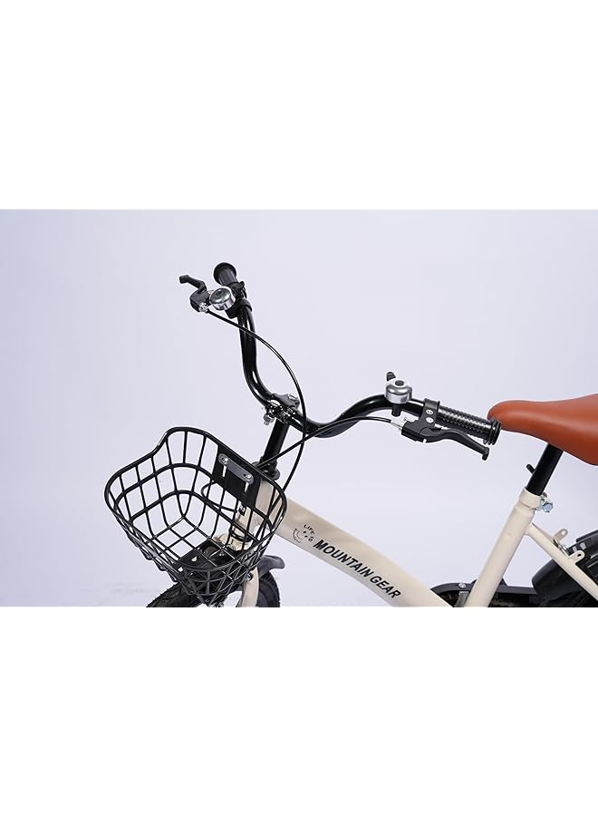 ماونتن جير دراجة أطفال بعمر 3 إلى 6 سنوات، مقاس 14 بوصة، لون كاكي - Image 2