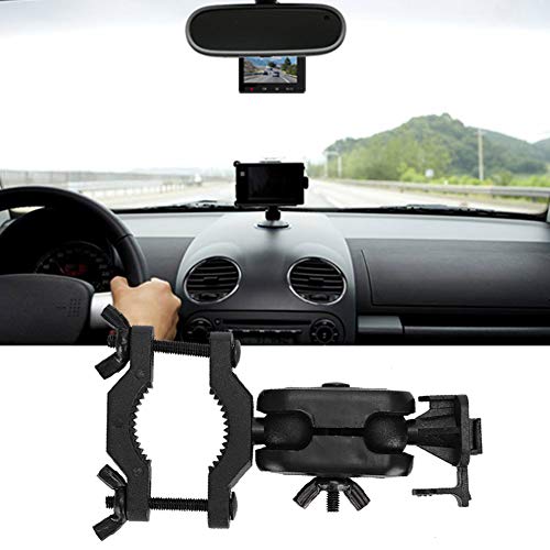 Naroote Dash Cam Mount, Driving Recorder Holder, Car Rearview Mirror Camera Holder Driving Recorder Bracket 360 Degree Rotating Bracket (Metal nut) - Image 1