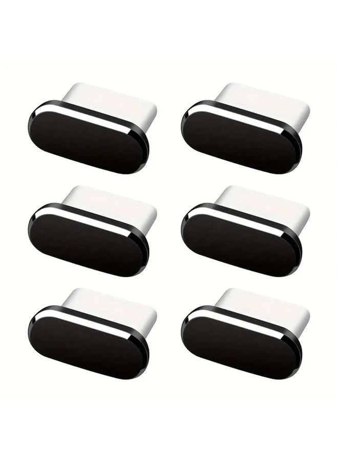 6 Pieces Grey Metal Dust Plug For Type C Charging Port - Image 5