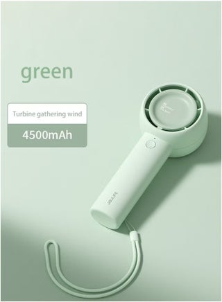 JISULIFE Handheld turbo fan [16 hours maximum cooling time] Mini portable handheld fan, 4500mAh USB rechargeable Mini fan,5 speeds, suitable for travel/home/office - pzsku/Z4B887EBDC3264FA5B492Z/45/1749035696/6f58102b-0789-4b9c-b780-a43475cc4419